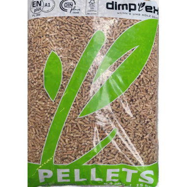 Dimplex Premium Træpiller 6mm 65x15kg